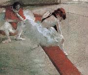 Edgar Degas Dancer have a break oil painting picture wholesale